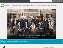 Tablet Screenshot of floydfoundation.org